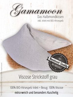 Gamamoon Hirsespelzkissen Viscose grau