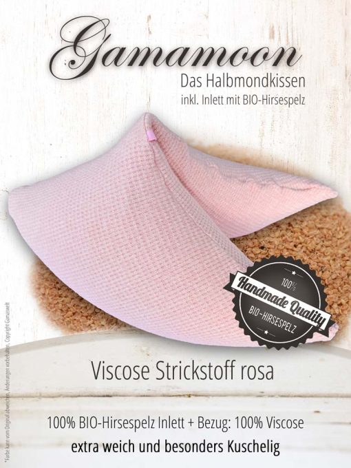 Gamamoon Hirsespelzkissen Viscose rosa