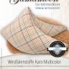 Gamamoon Karo Multicolor mit Westfalenstoffe Bezug Bio Hirsespelzkissen