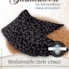 Gamamoon Libelle schwarz mit Westfalenstoffe Bezug Bio Hirsespelzkissen