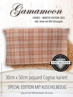 30cm x 50cm Special Edition Herbst Winter 2025, Gamamoon Cognac Kariert