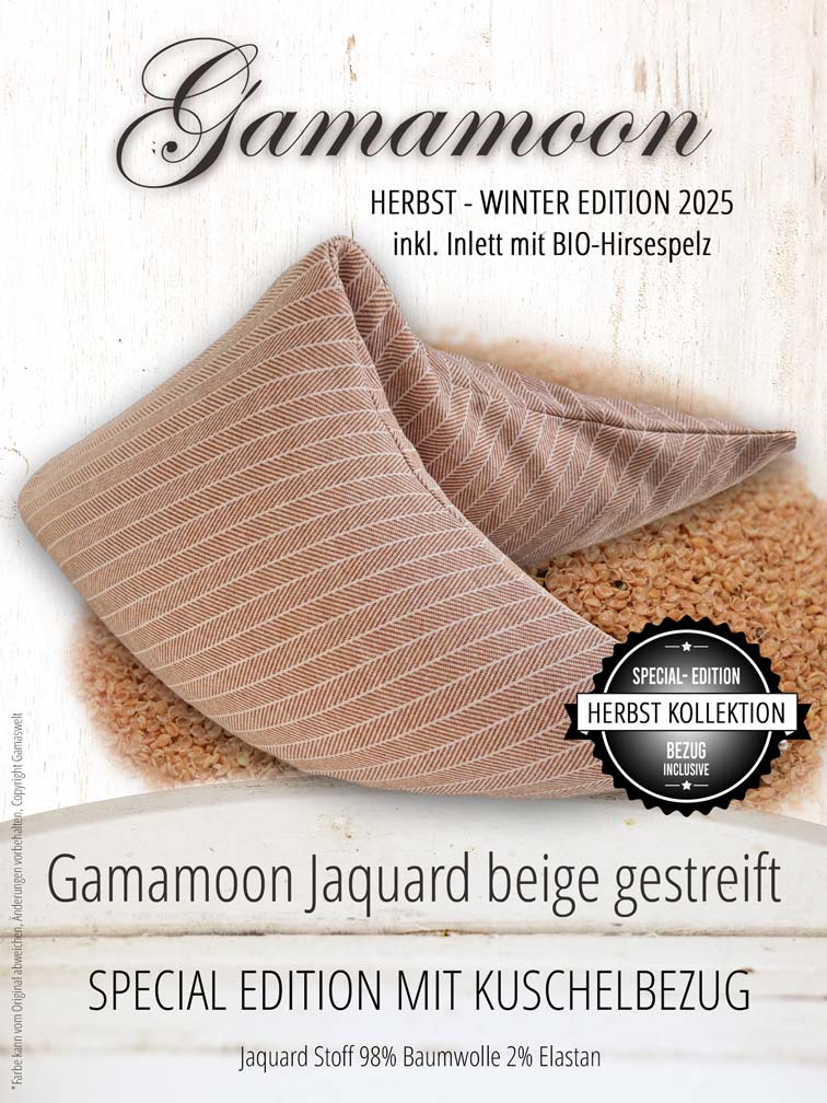 Gamamoon Special Edition Herbst Winter 2025, Gamamoon beige gestreift