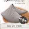 Gamamoon Hirsespelzkissen Nackenkissen beige weiss gestreift