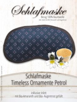 Schlafmaske Gamaswelt Timeless Ornamente petrol