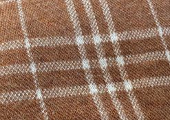 Herbst Winter Edition Stoff Cognac Kariert