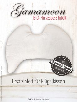 Ersatz Hirsespelz Inlett für Flügelkissen von Gamaswelt