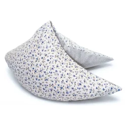 Bio-Hirsespelz mille fleurs blau Streublümchen Hirsekissen Halbmond Westfalenstoffe Hirsespelz kaufen