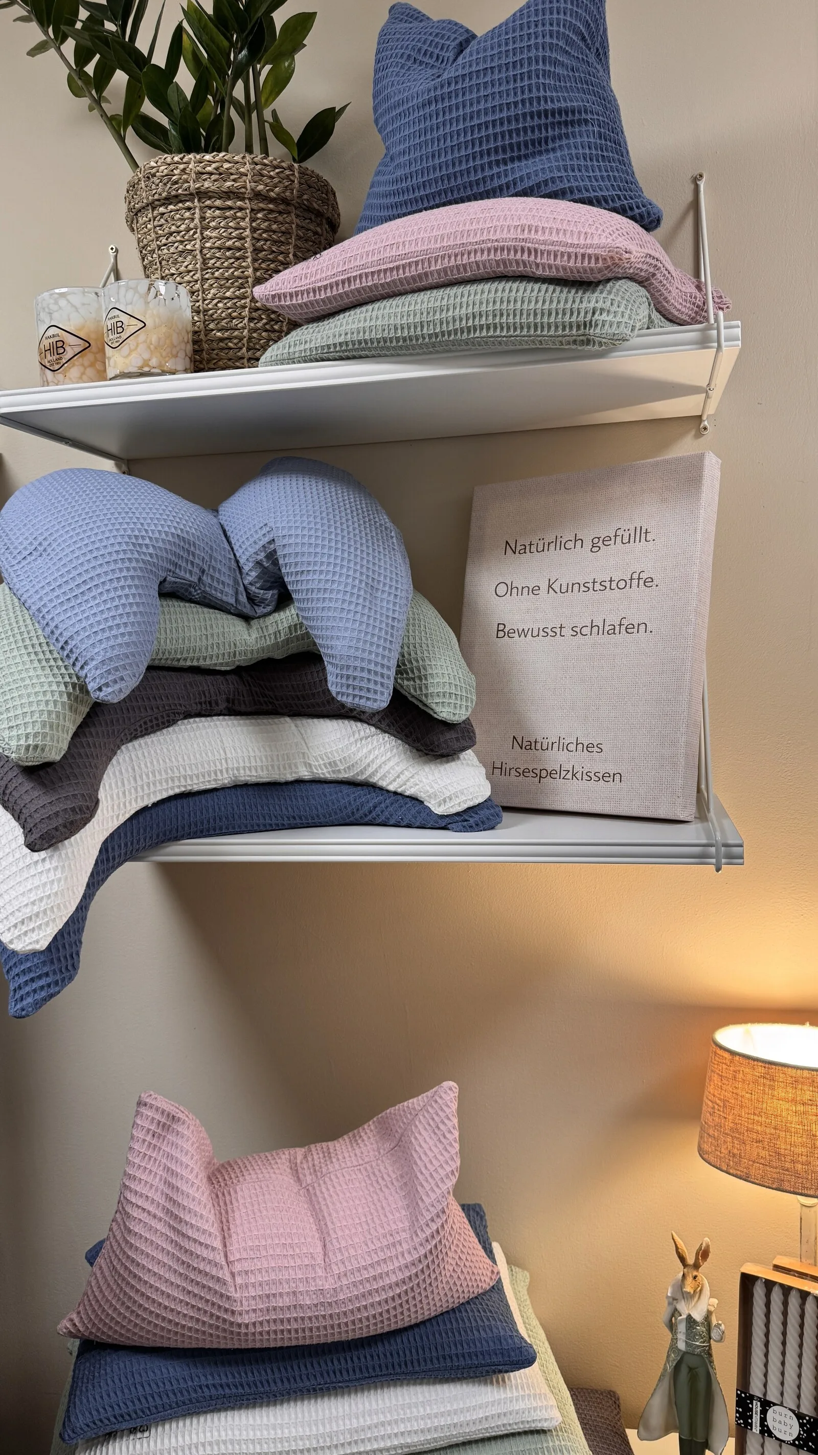 Hirsekissen Nackenkissen Regal Gamaswelt - natürlich gefüllt