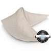 Gamamoon beige gestreift, Bio Hirsespelzkissen mit Bezug aus premium Westfalenstoffen