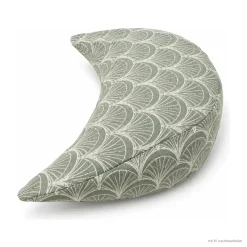 Halbmond-Zafu mit Hirsespelz · 34 × 20 × 10 cm · Grün