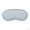 Schlafmaske blau gestreift