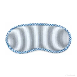 Schlafmaske blau gestreift