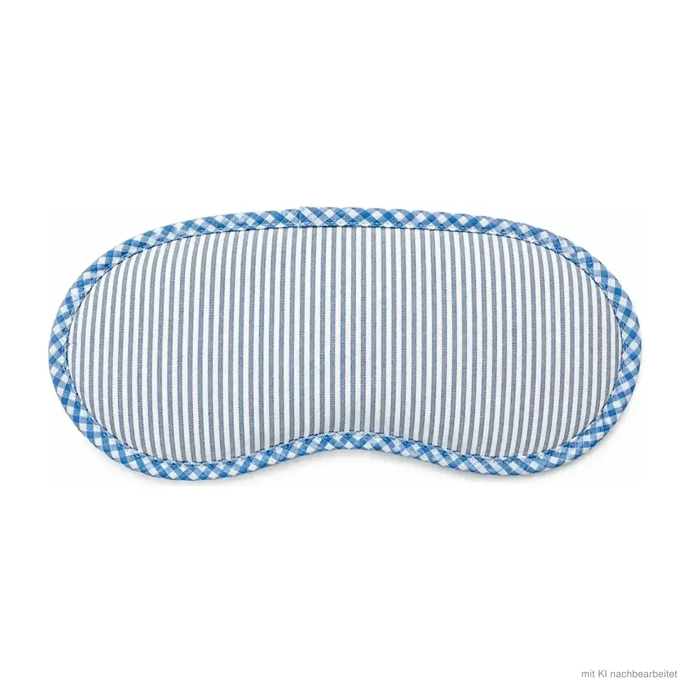 Schlafmaske blau gestreift