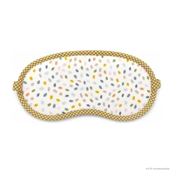 Schlafmaske Capri Blätter weiß